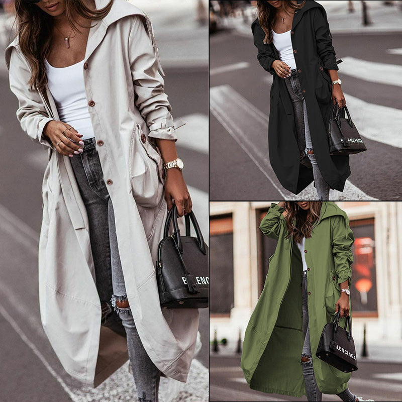 Water Repellent Hooded Parka for Women