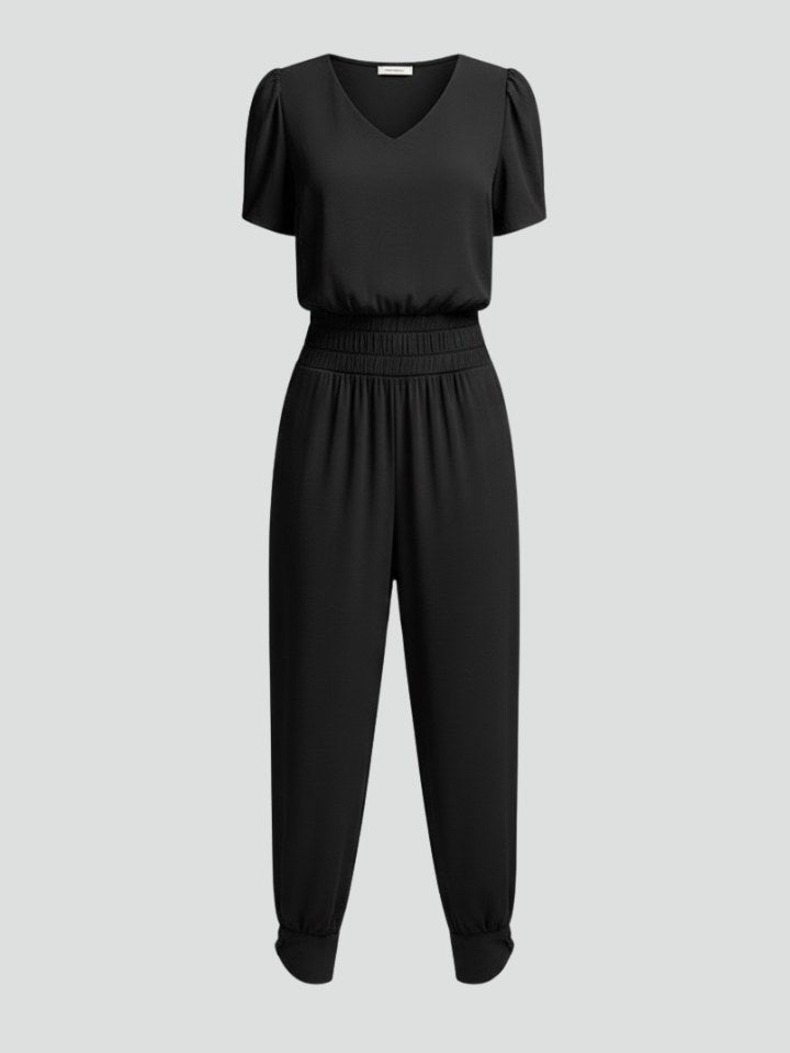 Elastic Waist Jumpsuit for Women