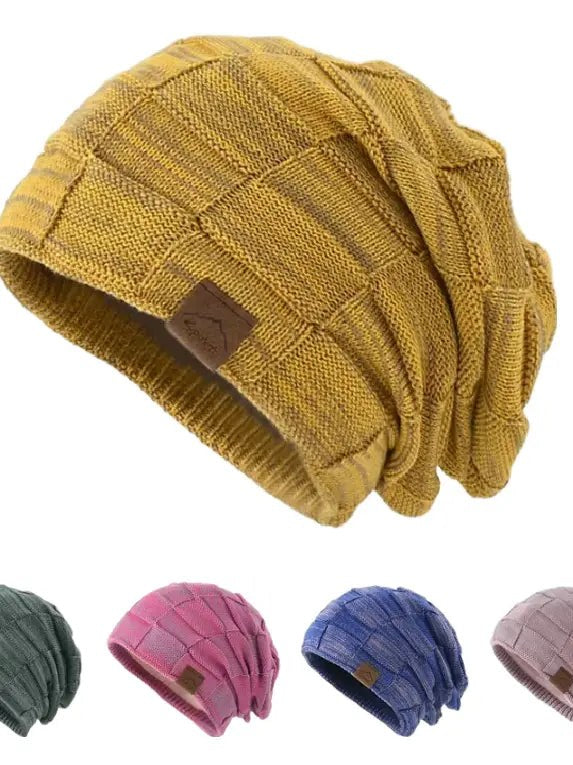 Plaid Beanie for Men