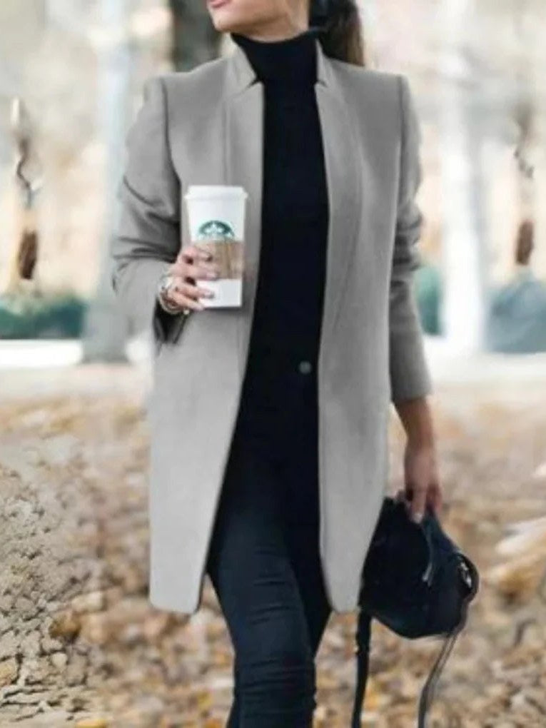 Stand Collar Coat for Women