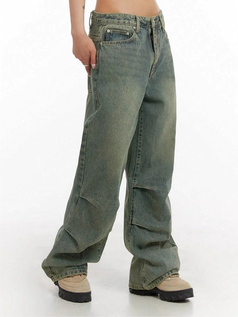 Wide Leg Baggy Jeans for Women
