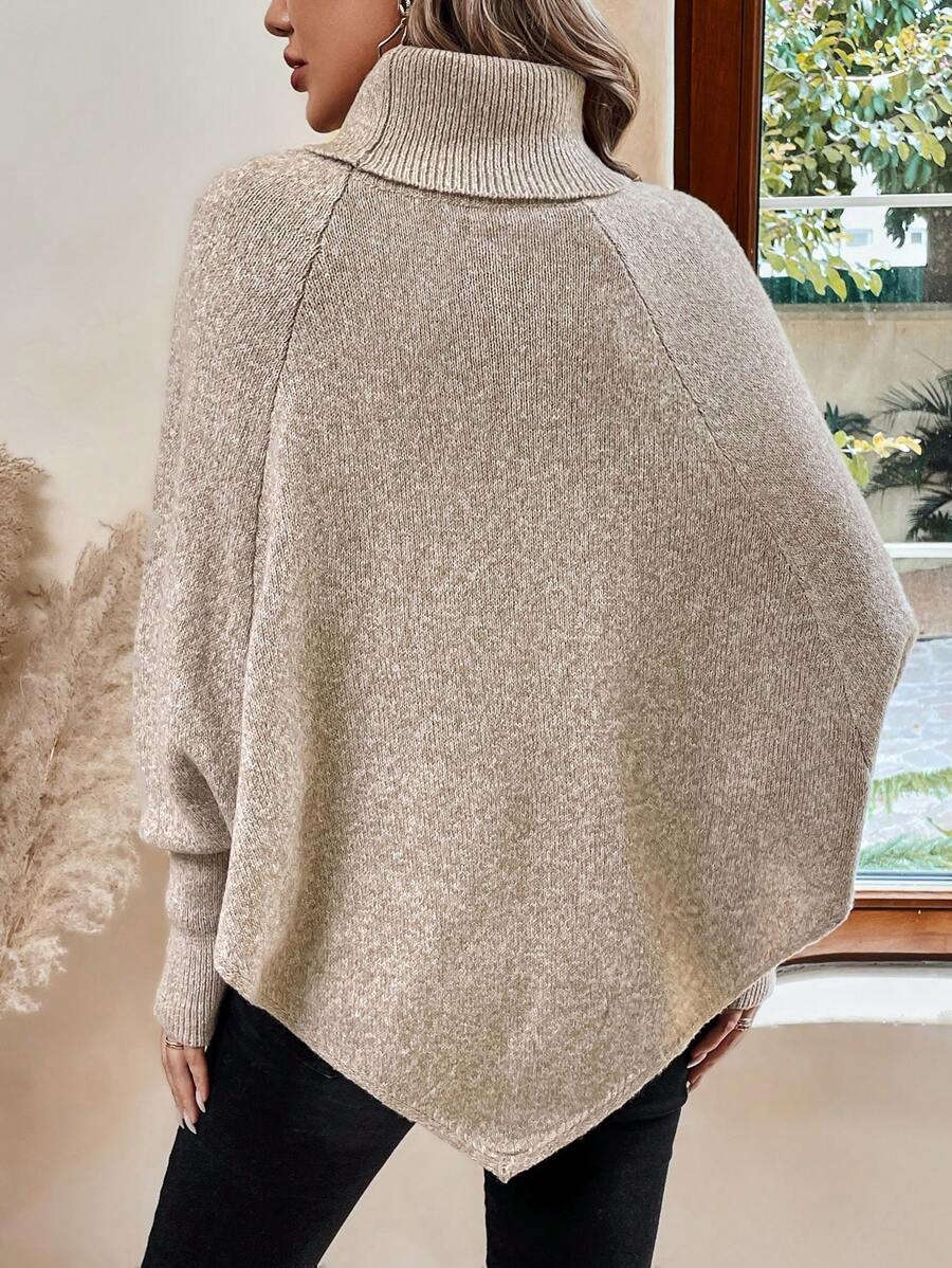 Batwing Poncho Sweater for Women