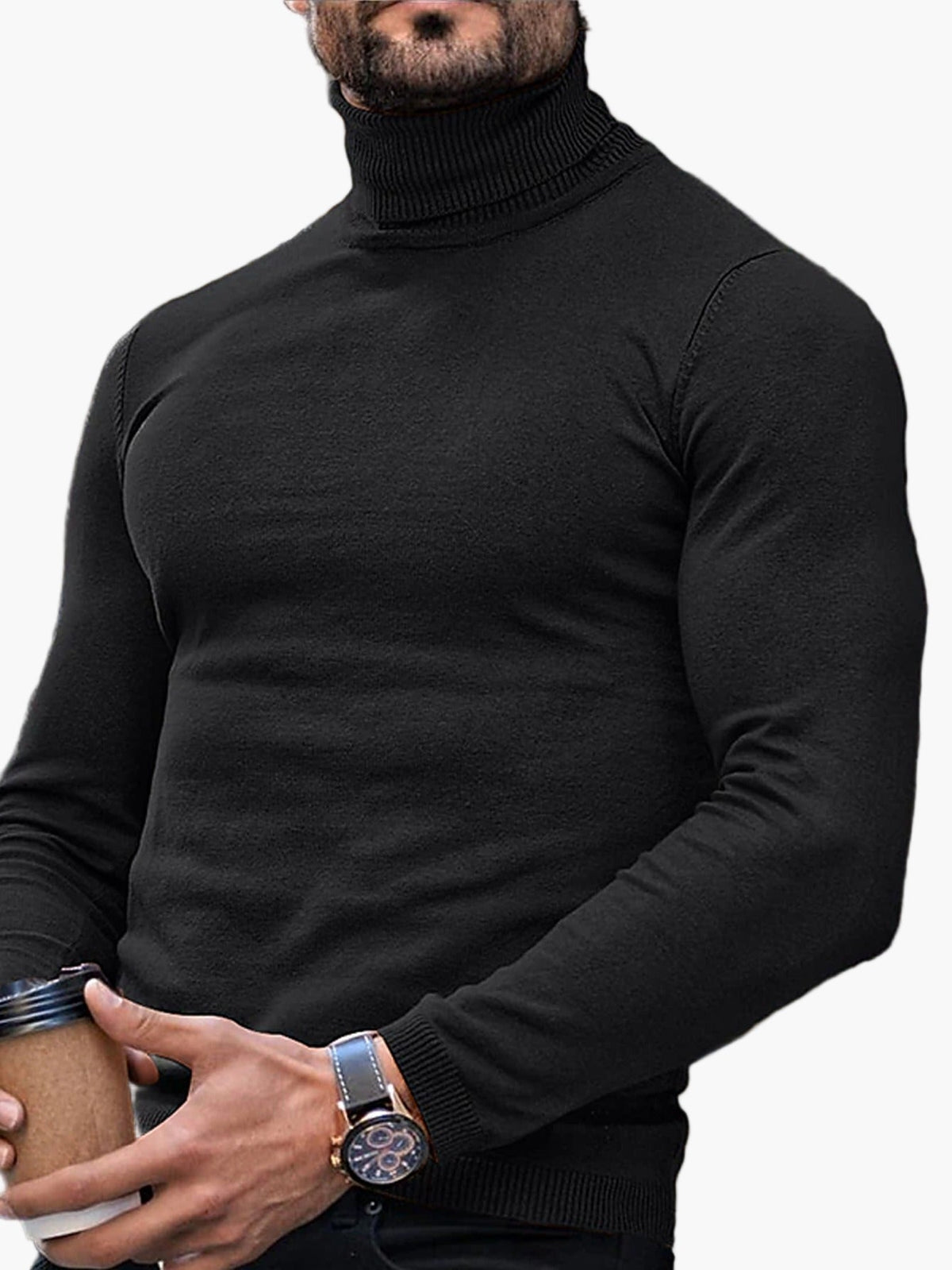 Slim Fit Turtleneck for Men