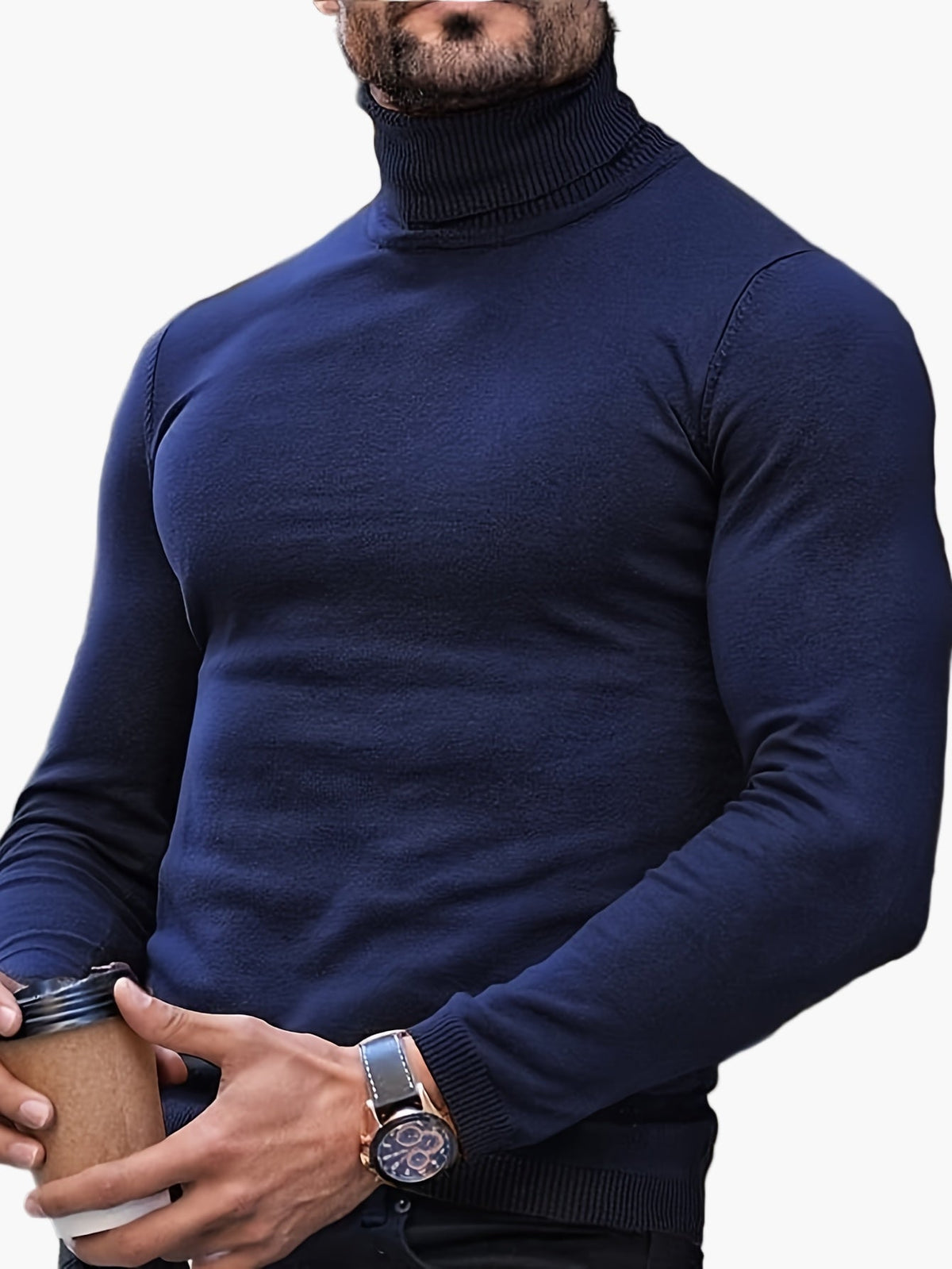 Slim Fit Turtleneck for Men