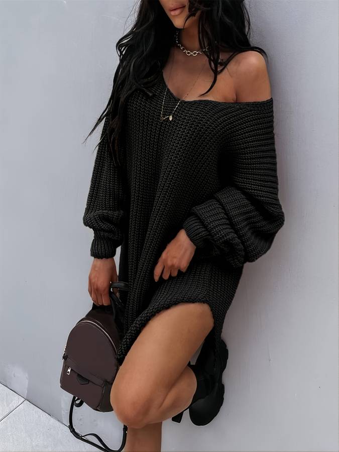 Oversized Knit Dress for Women