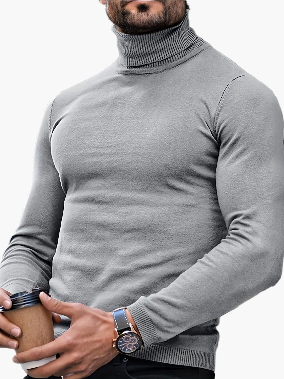 Slim Fit Turtleneck for Men