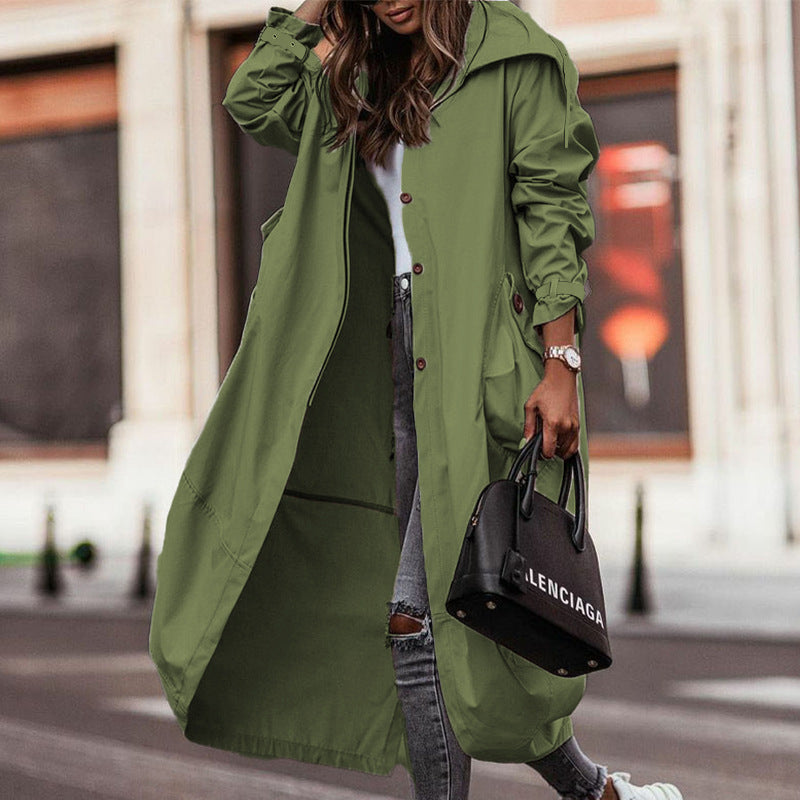 Water Repellent Hooded Parka for Women