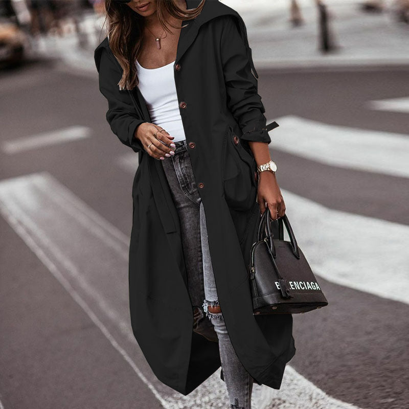 Water Repellent Hooded Parka for Women