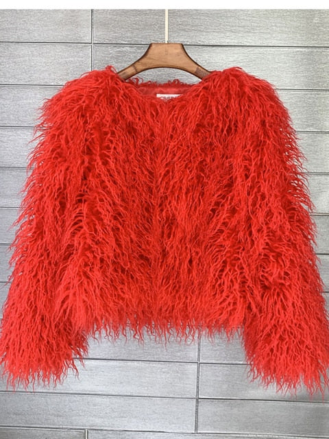 Thick Faux Fur Coat for Women | Gwenda
