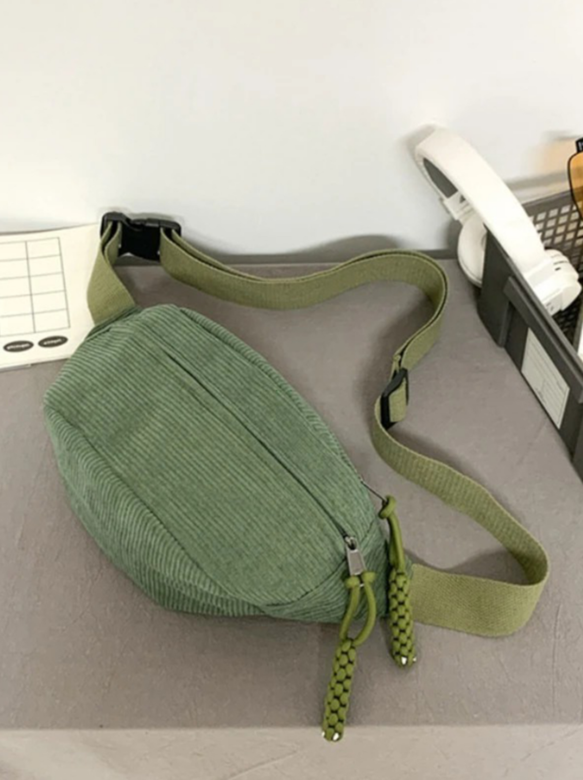Corduroy Crossbody Bag for Women