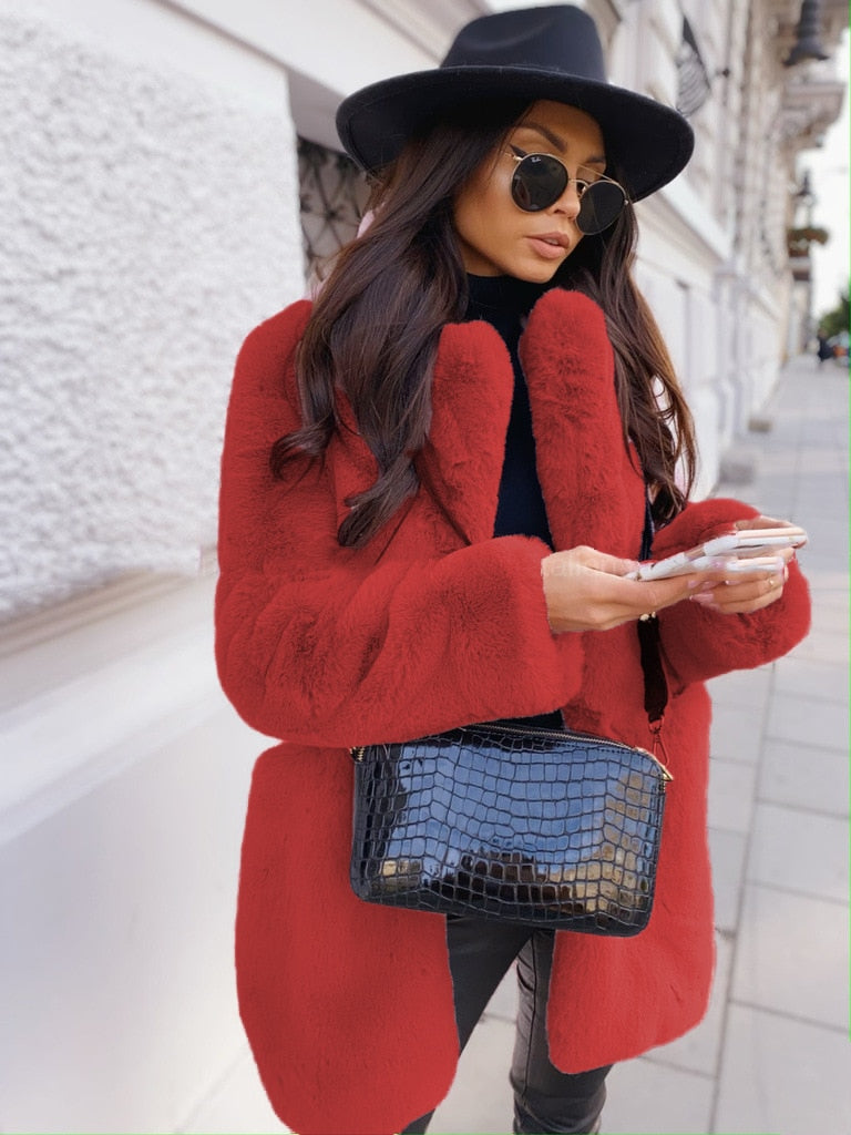 Faux Fur Jacket for Women | Colorful