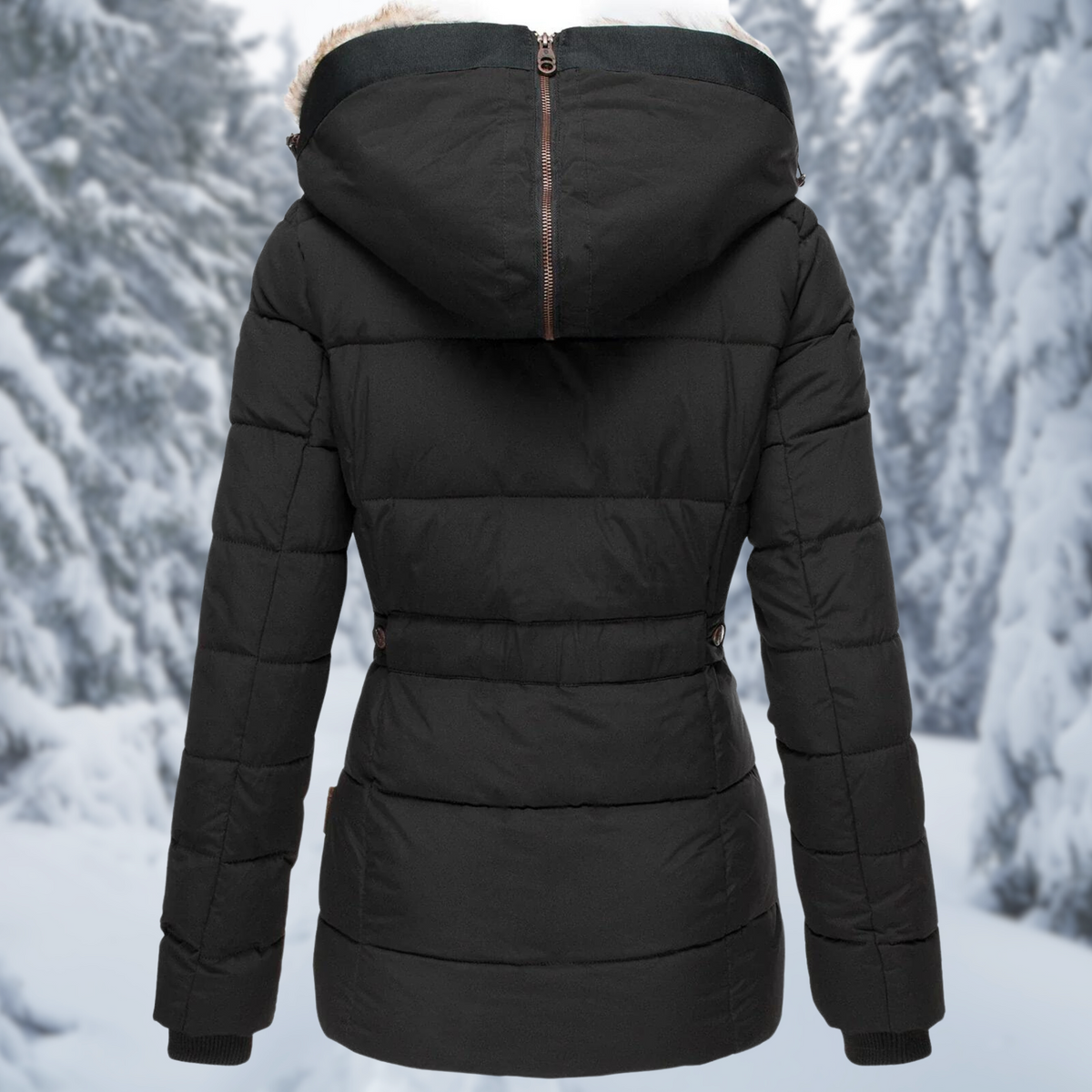 Zip Pocket Quilted Jacket for Women