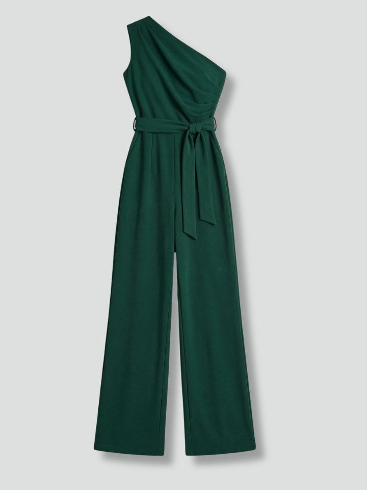 Asymmetric Neckline Jumpsuit for Women