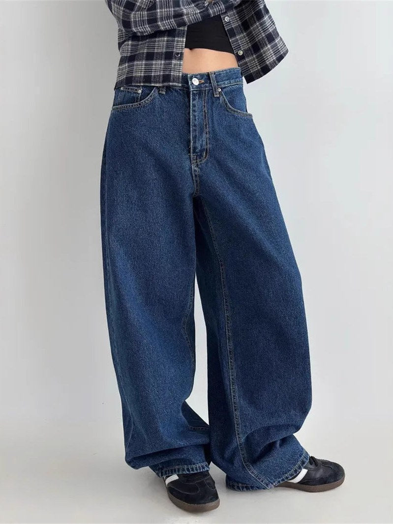 Baggy Jeans for Women | Dark Wash