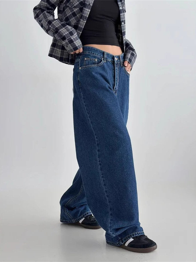 Baggy Jeans for Women | Dark Wash