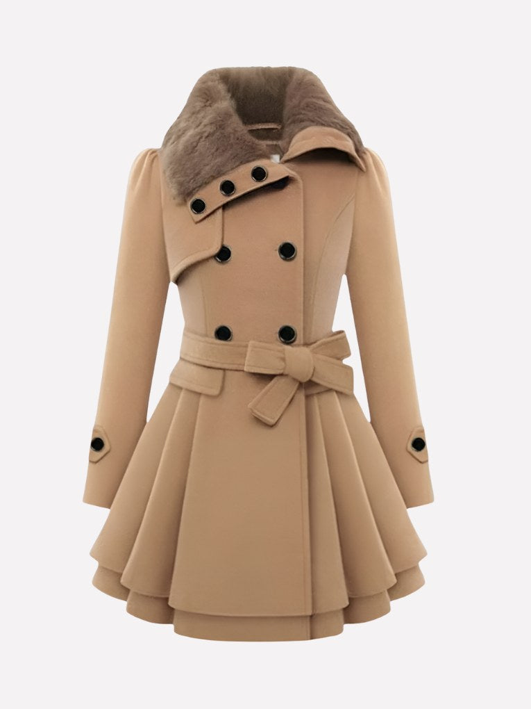 Belted Winter Coat for Women