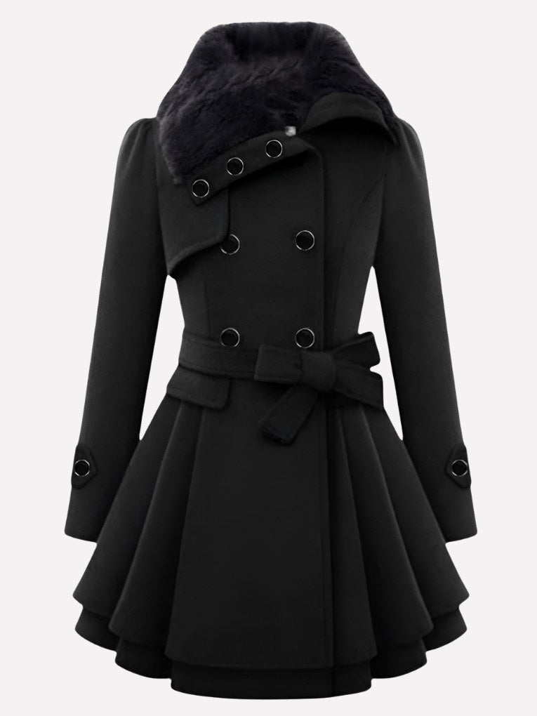 Belted Winter Coat for Women