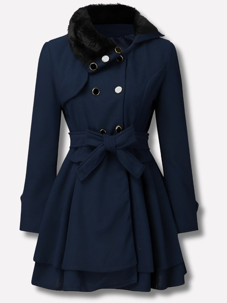 Belted Winter Coat for Women