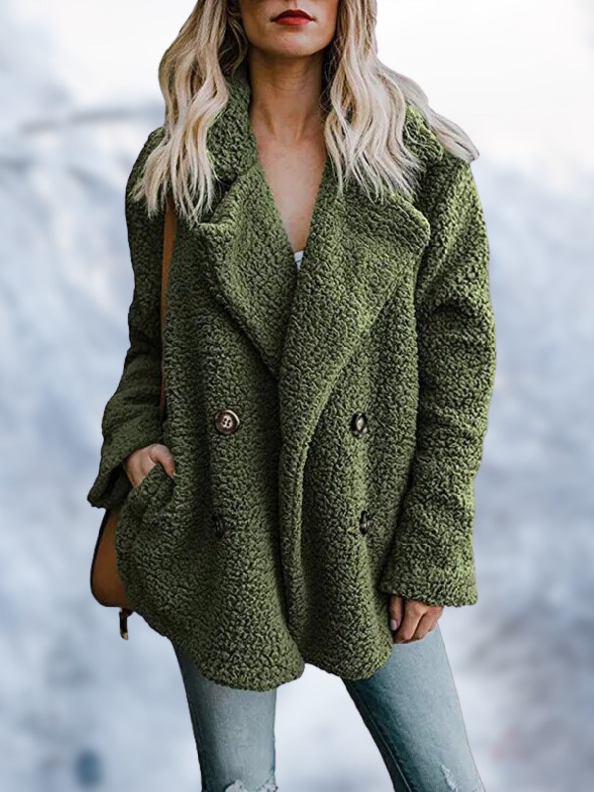 Black Teddy Coat for Women