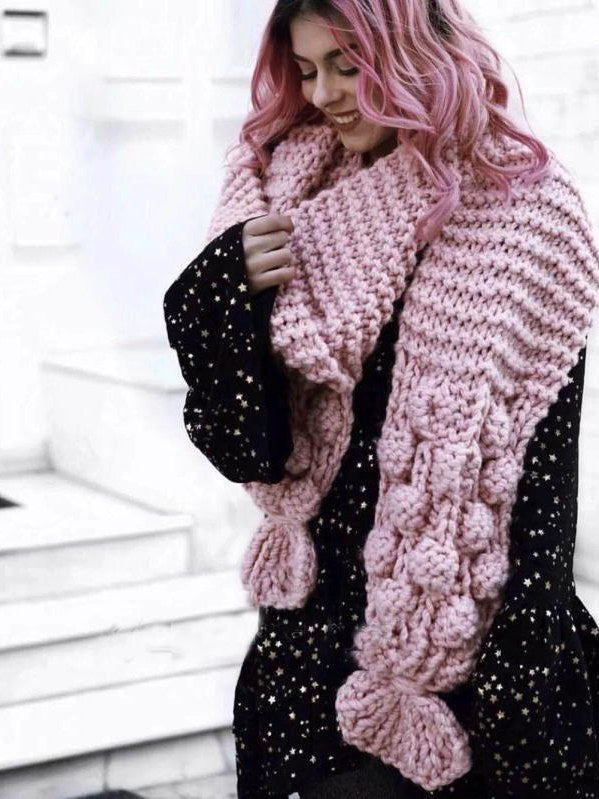 Cable Knit Scarf for Women