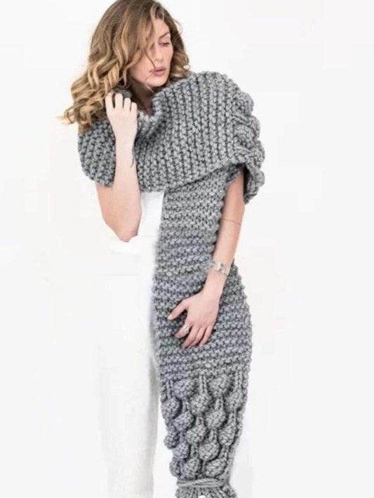 Cable Knit Scarf for Women