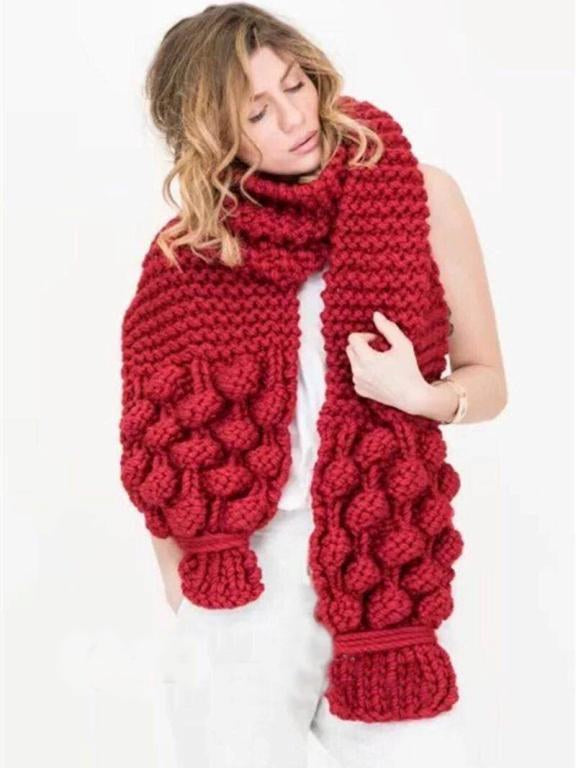 Cable Knit Scarf for Women