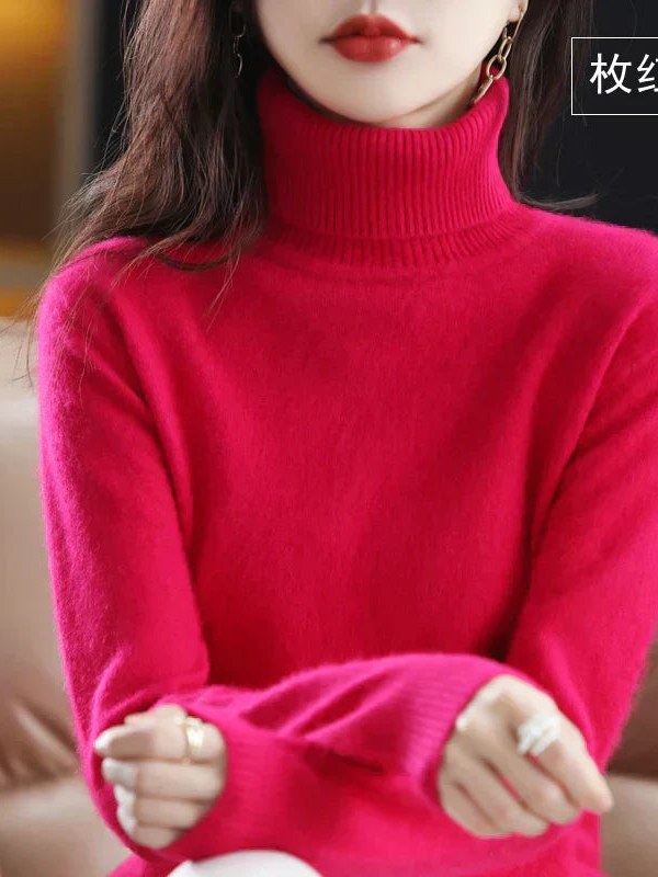 Cashmere Turtleneck Sweater for Women