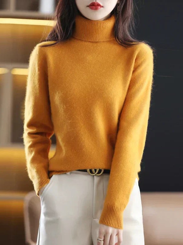 Cashmere Turtleneck Sweater for Women