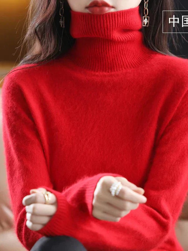 Cashmere Turtleneck Sweater for Women