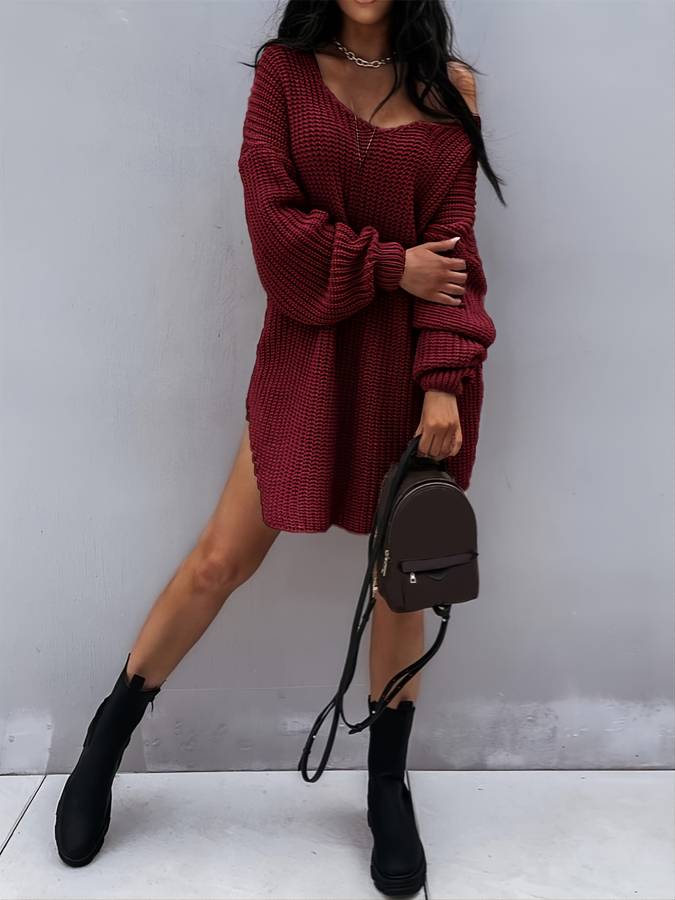 Oversized Knit Dress for Women