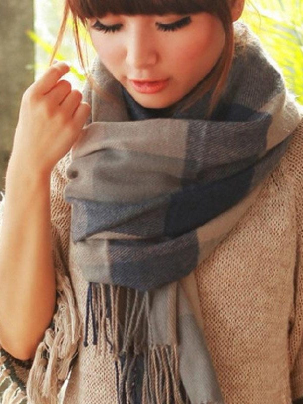 Diamond Pattern Scarf for Women