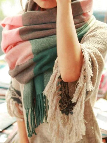 Diamond Pattern Scarf for Women
