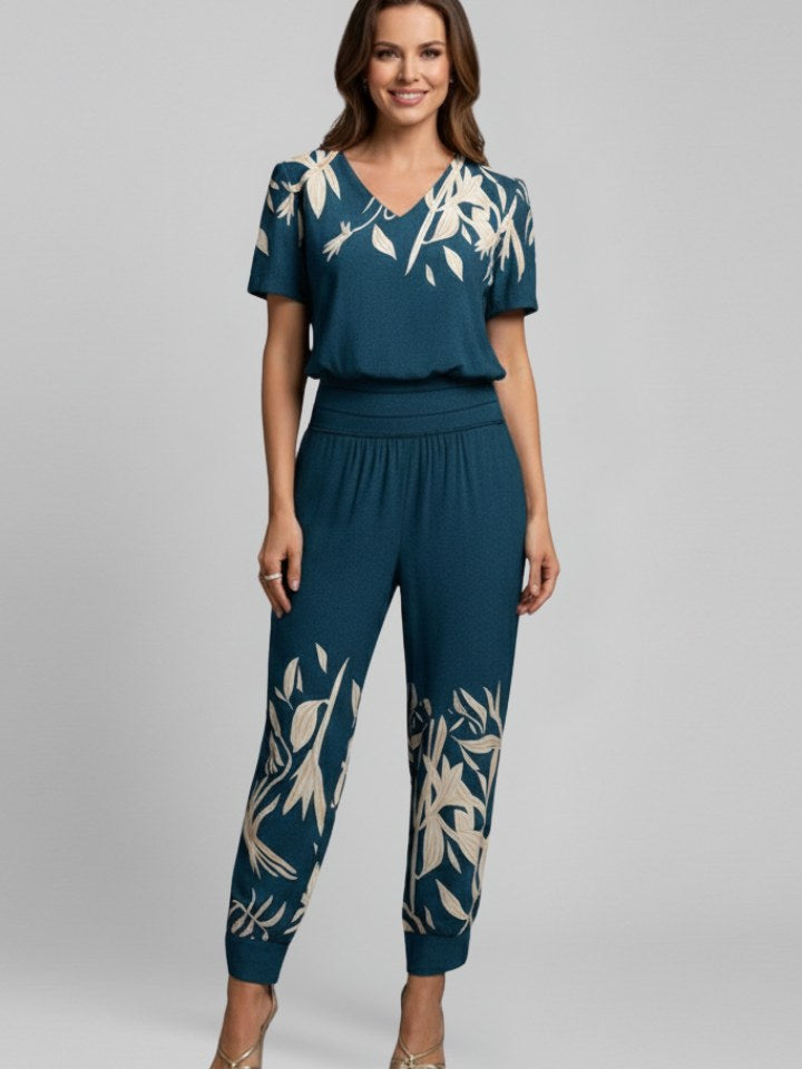 Elastic Waist Jumpsuit for Women