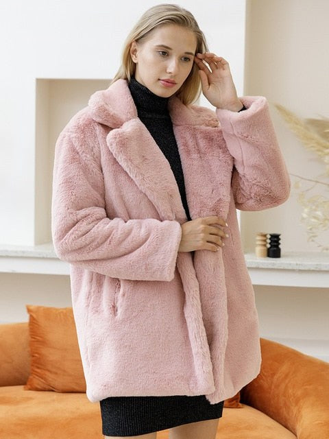 Faux Fur Jacket for Women | Colorful