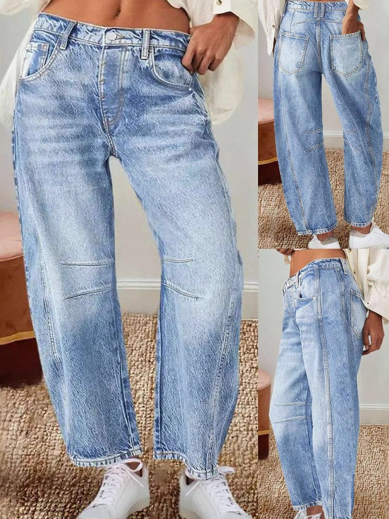 High Waisted Baggy Jeans for Women