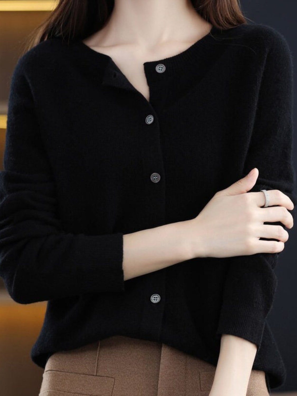 Merino Wool Cardigan for Women
