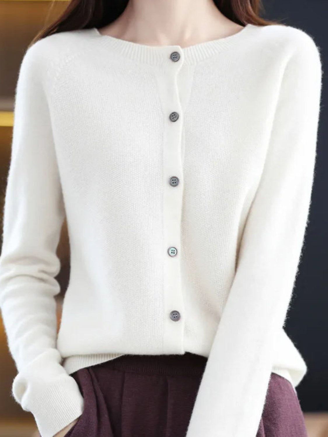 Merino Wool Cardigan for Women