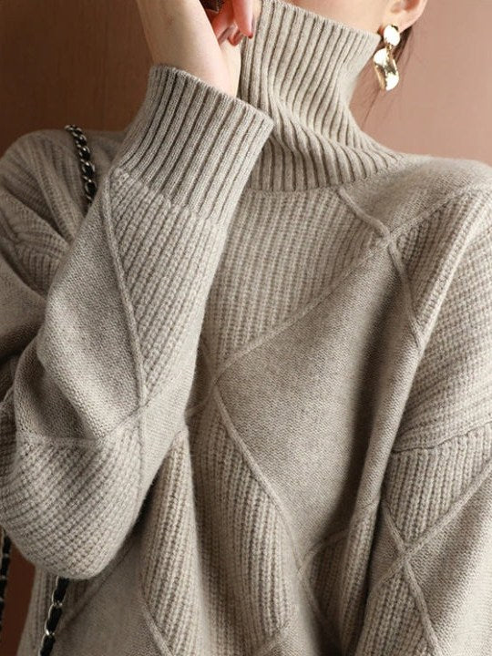 Oversized Turtleneck Sweater for Women | Elery