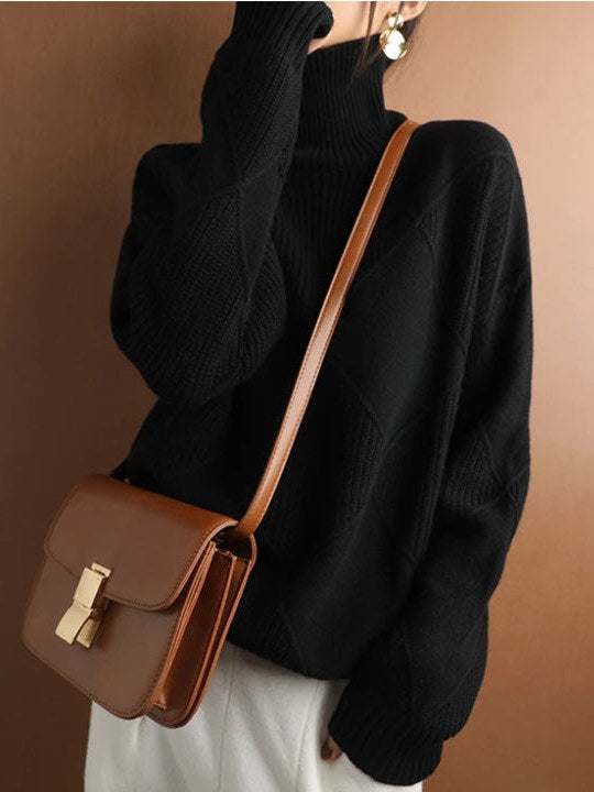 Oversized Turtleneck Sweater for Women | Elery