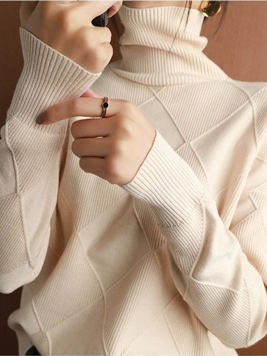 Oversized Turtleneck Sweater for Women | Elery