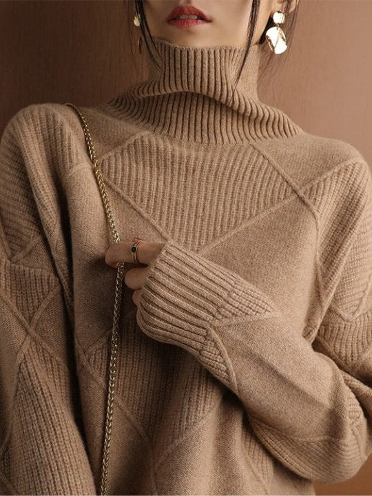 Oversized Turtleneck Sweater for Women | Elery