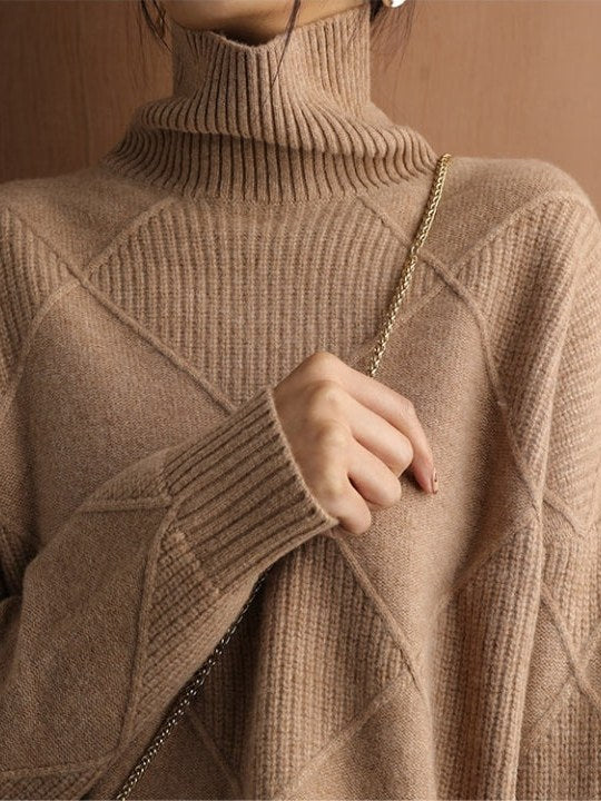 Oversized Turtleneck Sweater for Women | Elery