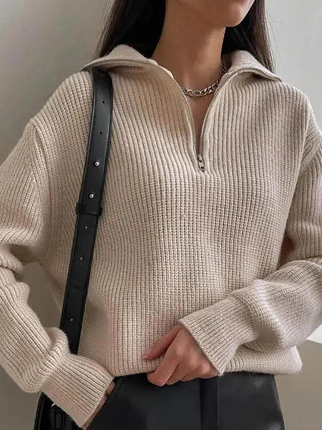 Oversized Zip Sweater for Women