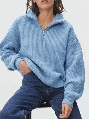 Oversized Zip Sweater for Women