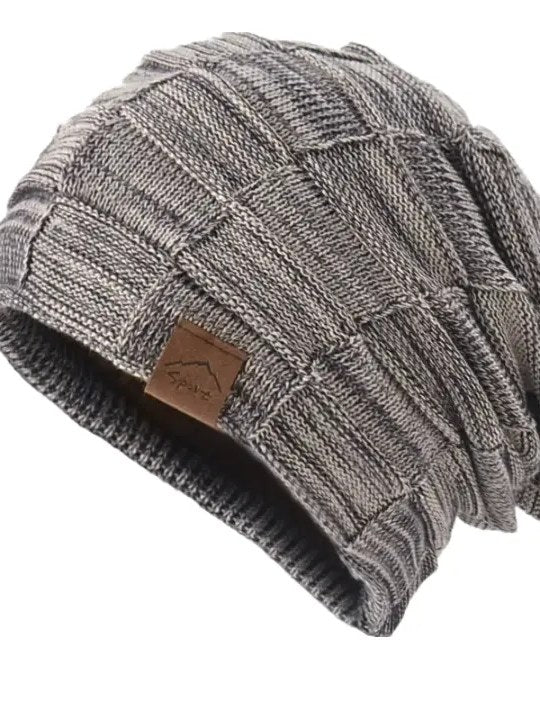 Plaid Beanie for Men