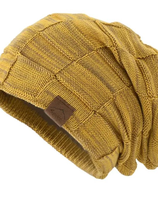 Plaid Beanie for Men