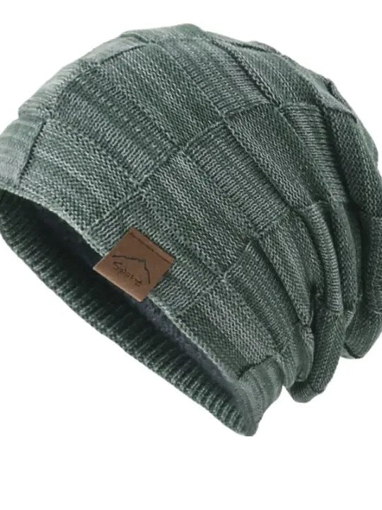 Plaid Beanie for Men