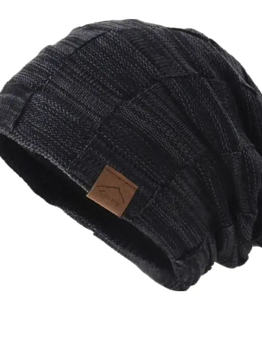 Plaid Beanie for Men