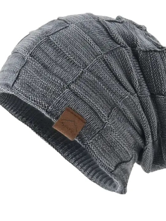 Plaid Beanie for Men