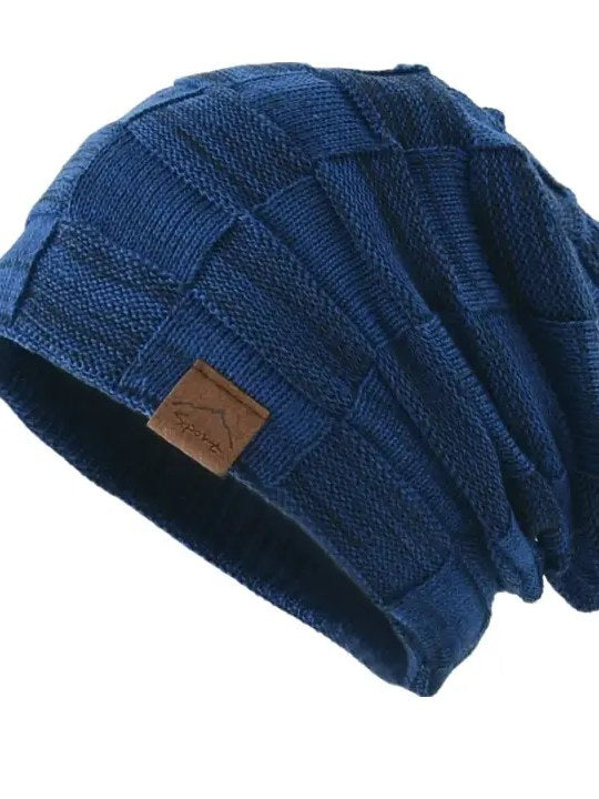Plaid Beanie for Men